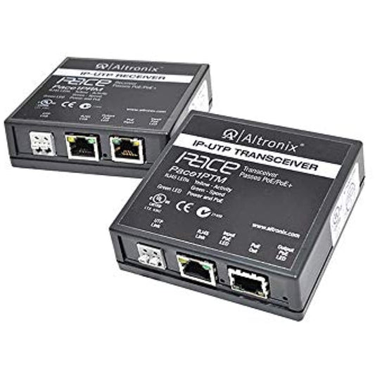 Kit extensor IP y PoE por cable UTP CAT5E hasta 500 mts @ 100 mbps